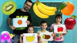 draw and color Fruits  by Anna Kids