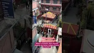 On Sep 8 protest in Nepal, police behaved cruelly and beat students who were inside a temple.💔