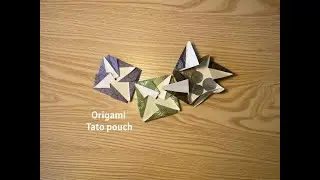 Origami tutorial - tato pouch #origamieasy  #paperfoldingcraft  #funactivitiesforkids