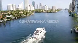 Aventura Dumfounding Bay North Miami June 2021 Aerial Stock Footage