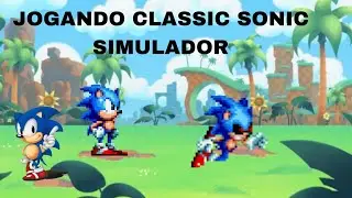 JOGANDO CLASSIC SONIC SIMULADOR 