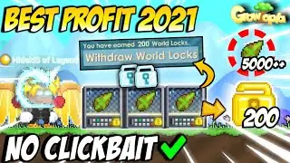 EASY PROFIT 200 WLS - CARA PROFIT MUDAH 2021 - [NO CLICKBAIT] - GROWTOPIA PROFIT 2021 | Hideki