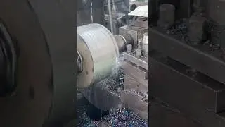 Processing of roller shaft head #turing #cncmachining #steel #roller