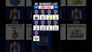 IPL All Seasons Winners List 2008-2023 | #ipl #champions #csk #shorts