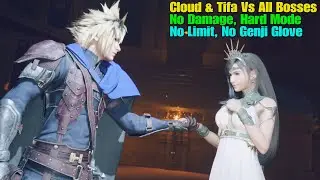FFVII Rebirth Cloud & Tifa Vs All Bosses (No Damage, Hard Mode, No Limit, No Genji Glove)