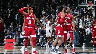 Indiana shocks No. 6 Michigan State with overtime victory | College Basketball Highlights