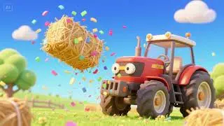 🚜🎉 Tractor Tosses the Confetti Hay | Farm Party Nursery Rhyme & Kids Song 🎶🌾