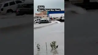 Dubai Rain And Nissan Patrol #dubaicars #dubai #uae #rain #thunderstorm #flood #nissanpatrol