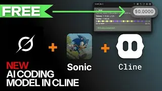 FREE Coding Model in Cline  - SONIC - rumoured Grok4 Code
