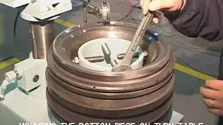 Main Engine Exhaust Valve Grinding procedure on grinding machine