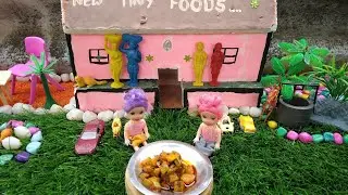 Miniature mango thokku recipe | miniature cooking | mango pickle recipe | new tiny foods |