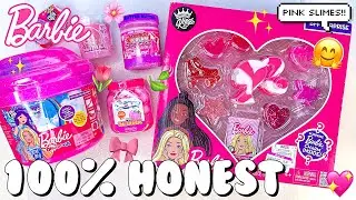 Обзор слайма Pink Store Bought 💖🎀 100% честный слайм Barbie Five Below и Ross дешевле 10 долларов