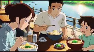 Cozy Garden ASMR 🌿 Flowing River Table | Relaxing Ghibli-Style Cooking