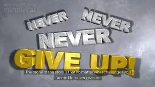 Never Give Up! #motivation #viralvideo #trending