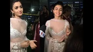 Alia Bhatt Looks Looking Pretty in Lehenga at IIFA 2017