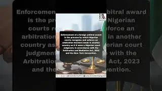 FOREIGN ARBITRAL AWARD ENFORCEMENT IN NIGERIA