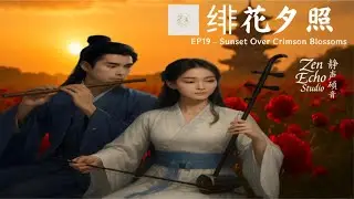Relaxing Chinese Zen Music | EP19 &ndash; Sunset Over Crimson Blossoms（绯花夕照）| Bamboo Flute, Erhu & Guzheng