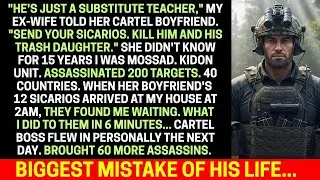 Ex said I'm substitute teacher sent cartel sicarios I'm mossad kidon 200 kills they found pieces