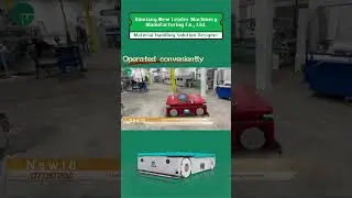 Steering Battery Powered Without Rail Automatic Guided Vehicle #tech #machine #transporter