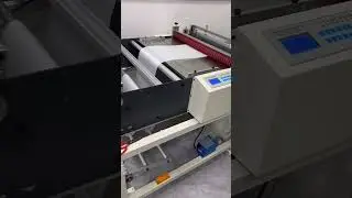 Paper roll to sheet cutting machine #cutter #machine #papersource #roll #factory #packaging