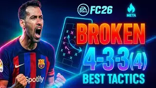 🚨 INSANE 4-3-3(4) META TACTICS in FC26 BROKEN Setup You NEED 🔥