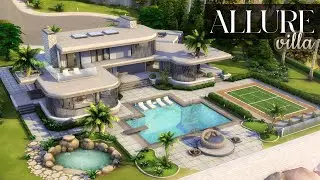 ALLURE VILLA | 2 Bdr + 2 Bth Luxury Estate | The Sims 4: CC Speed Build