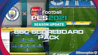 PES 2021 New BBC Scoreboard (EPL, EFL, FA Cup) by Spursfan18