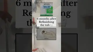 6 months after Using Rust-Oleum 384165 Tub And Tile Refinishing 2-Part Kit, Gloss White #diy