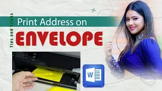 How to Print Addres on Envelope in MS Word || Envelope Printing ||  Updated 2023
