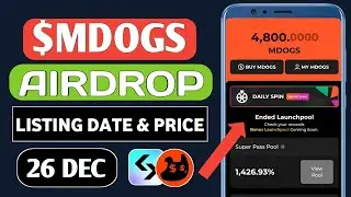 Money Dogs Listing Date | Money Dogs Daily Spin Dec 26 6pm UTC | Money Dogs New Update