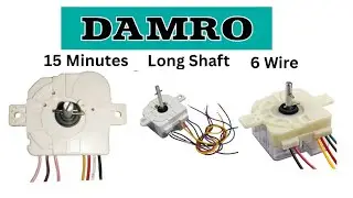 Damro Semi Automatic Washing Machine Timer 7 Wire  15 Minutes  Long Shaft