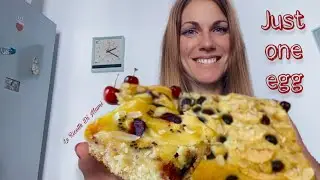 Вы будете делать этот ТОРТ КАЖДЫЙ ДЕНЬ - это займет всего ОДНО ЯЙЦО и 10 минут - НЕВЕРОЯТНО ВКУСНО!🤩