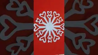 Snowflake Paper Craft | Paper Snowflake ❄️ ❄️#shorts #snowflake #viralshorts #papercraft