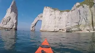 Kayaking in Etretat France July 2018