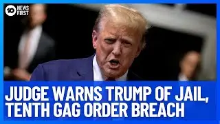 Trump Held In Contempt For Tenth Time | 10 News First