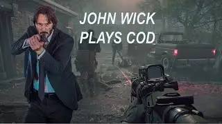 Джон Уик играет Call of Duty Cold War. геймплей Джона Уика COD