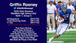 Griffin Rooney (2020 Wide Receiver) - Senior Year Highlights