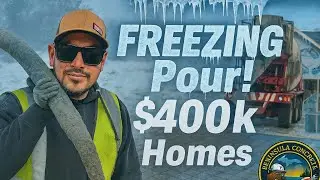 HOW TO POUR  CONCRETE IN FREEZING MICHIGAN WEATHER