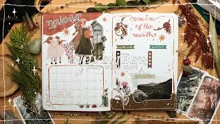 🌿 plan with me | november 2025 bullet journal setup - with my journal kit