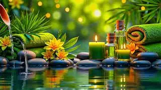 Bamboo Water Ambience + Relaxing Music 😴 Calm the Mind & Body for Deep Sleep, Study & Relax