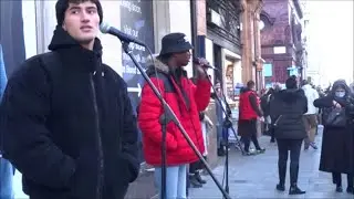 AMAZING TALENT,  ALL OF ME - JOHN LEGEND COVER SONG, STREET SINGERS, STREET PERFORMERS, LONDON