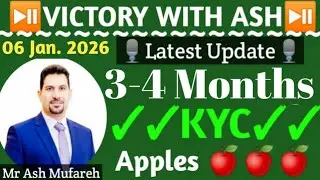 Onpassive Latest Updates ✅ Mr Ash Mufareh 💥 06 Jan. 2026🎗️ 3-4 Months ✌️ Victory with Ash 🎉Vidya Ram