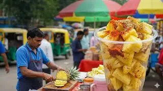 Chatpata Pineapple Chaat | Indian Street Food 🍍🌶️
