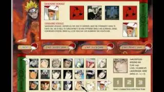 Naruto arena characters
