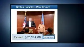 Homeless man in Boston rewarded with charity windfall for good deed
