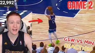 Reacting to Warriors vs Timberwolves Game 2!