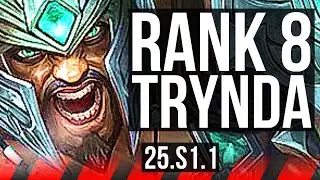 TRYNDAMERE vs TEEMO (TOP) | Rank 8 Trynda, 700+ games | NA Grandmaster | 25.S1.1