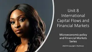 Unit 8   International Capital Flows and Financial Markets