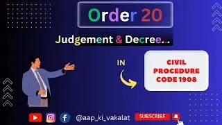 order 20 cpc | judgement and decree under cpc | order 20 cpc in hindi