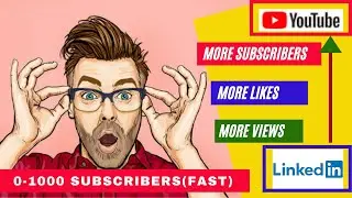 Promote your YouTube channel with LinkedIn | VIEWS (4000hr Watch time) | More SUBSCRIBERS (0-1000)
